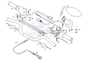 V RAPTOR 1000 drawing HANDLEBAR-DRIVE CONTROLS