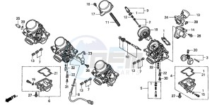 CBF600SA drawing CARBURETOR (COMPONENT PARTS)