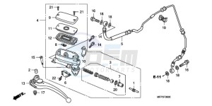 CB1300SA9 F / ABS BCT CMF MME TWO TY2 drawing CLUTCH MASTER CYLINDER