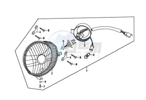 FIDDLE II 50 45KMH NEW ENGINE drawing HEADLAMP CPL