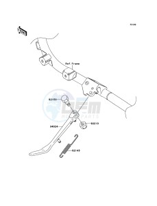 VN1700_CLASSIC_TOURER_ABS VN1700DDF GB XX (EU ME A(FRICA) drawing Stand(s)