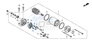 CBR1000RR drawing STARTING MOTOR