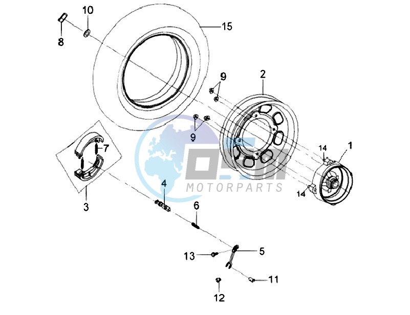 REAR WHEEL / CENTRAL STAND