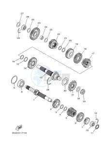 MT-03 MTN320-A (BEV8) drawing TRANSMISSION