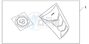 CBF1000FB drawing TANKPAD / FUEL LID COVER