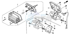 CG125 drawing TAILLIGHT