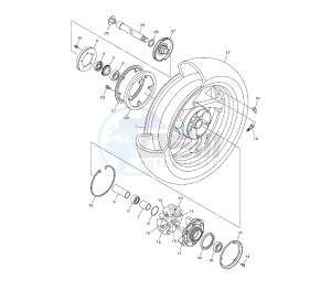 V-MAX 1700 drawing REAR WHEEL