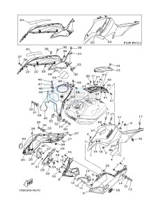 MT07A MT-07 ABS 700 (1XB5 1XB7) drawing FUEL TANK 2