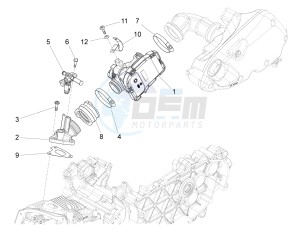 LX 125 4T 3V ie Taiwan drawing Throttle body - Injector - Union pipe