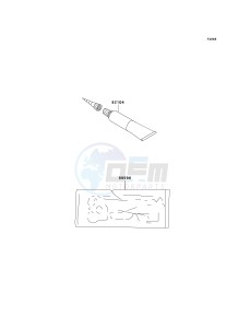 KSF 400 A [KFX400) (A1-A3) [KFX400) drawing GASKET KIT