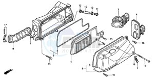 NSS250 drawing AIR CLEANER