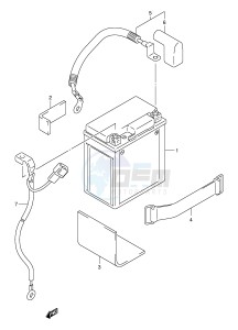 VL250 (E2) drawing BATTERY