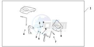 GL18009 France - (F / CMF) drawing PASSENGER ARMREST