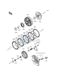 Z300 ER300AFF XX (EU ME A(FRICA) drawing Clutch