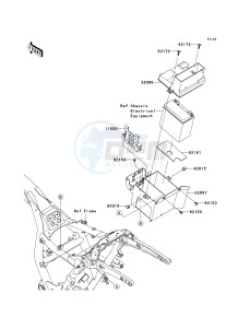 VN 1700 B [VULCAN 1700 VOYAGER ABS] (9FA) B9F drawing BATTERY CASE