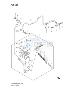 GSX1300R drawing CLUTCH HOSE