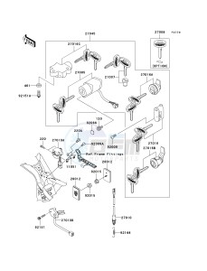 VN 1500 L [VULCAN 1500 NOMAD FI] (L5) [VULCAN 1500 NOMAD FI] drawing IGNITION SWITCH_LOCKS_REFLECTORS