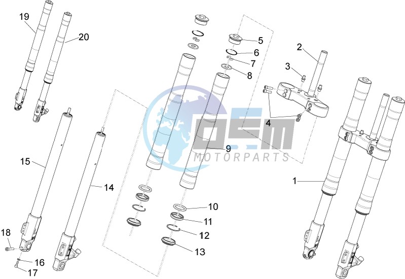 Front fork Ming Xing