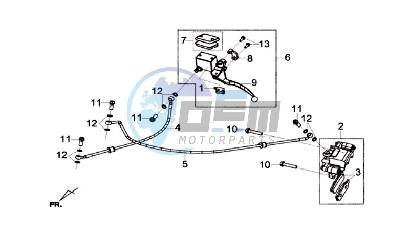 REAR BRAKE CALIPER / BRAKE MOUNT