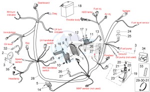 SR 50 ie AND carb. USA drawing Electrical system I