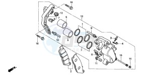 VT600CD2 drawing FRONT BRAKE CYLINDER