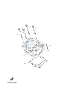 YXM700ES YXM70VPSF VIKING (1XPX) drawing CYLINDER