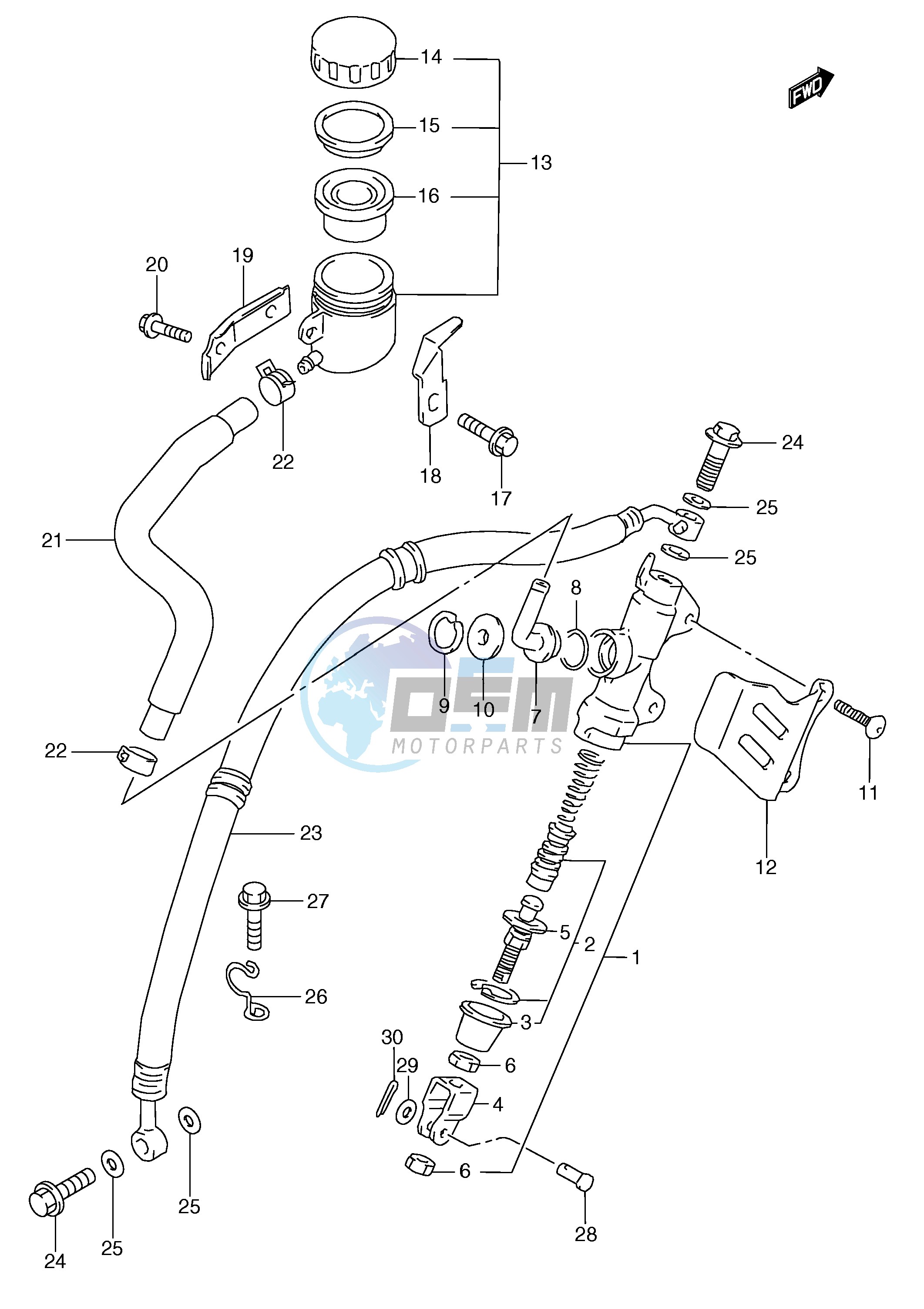 REAR MASTER CYLINDER