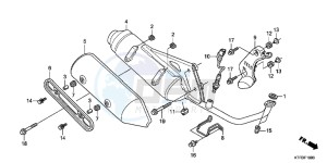 SH125RB drawing EXHAUST MUFFLER