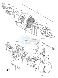 GSX750F (E2) drawing ALTERNATOR