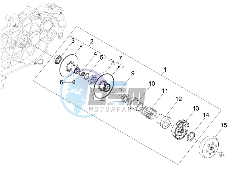 Driven pulley