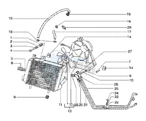 Runner 180 FXR 2t drawing Cooling system