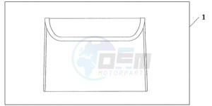 GL18009 Europe Direct - (ED / AB NAV) drawing INNER TRUNK POUCH