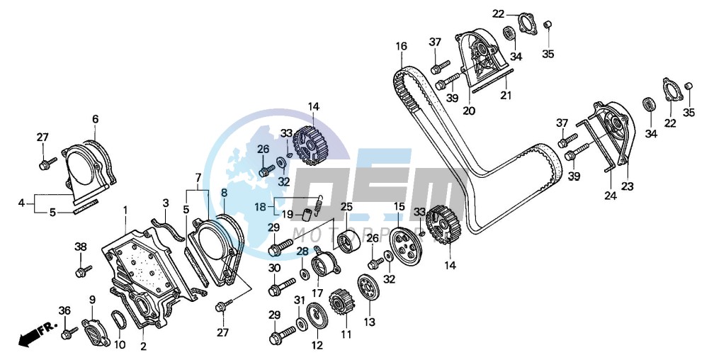 FRONT COVER/TIMING BELT