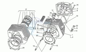 Nevada 750 drawing Cylinder - head - piston