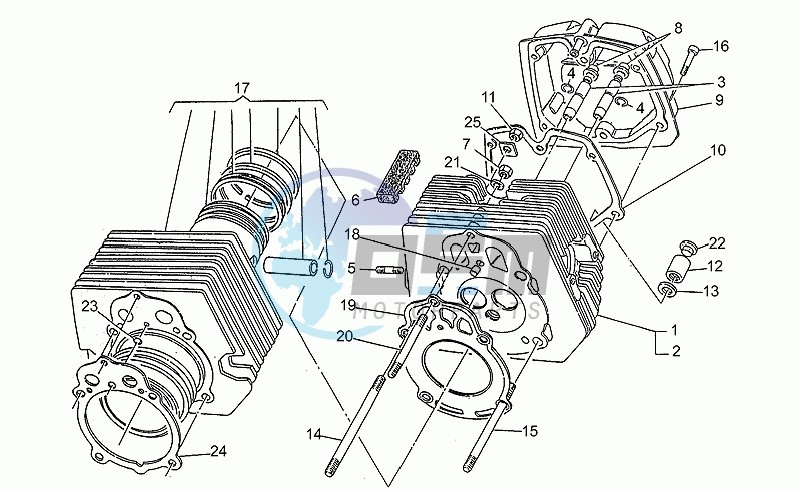 Cylinder - head - piston