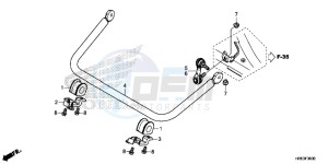 TRX500FM5G TRX500FM Australia - (U) drawing STABILIZER