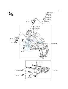 ZX 600 D [NINJA ZX-6] (D2-D4) [NINJA ZX-6] drawing FRAME