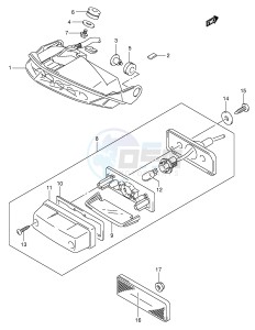 GSX-R600 (E2) drawing TAIL LAMP