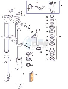 STANDARD_K9_DENMARK 50 DENMARK drawing Front fork