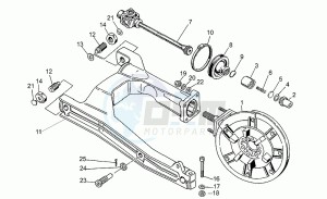 Nevada 750 drawing Swing arm