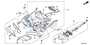 NSC50T2E NSC50T2E UK - (E) drawing REAR COMBINATION LIGHT (NSC502WH/T2)