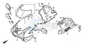 NSR50R drawing COWL