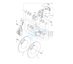 FZ8-NA 800 drawing FRONT BRAKE CALIPER