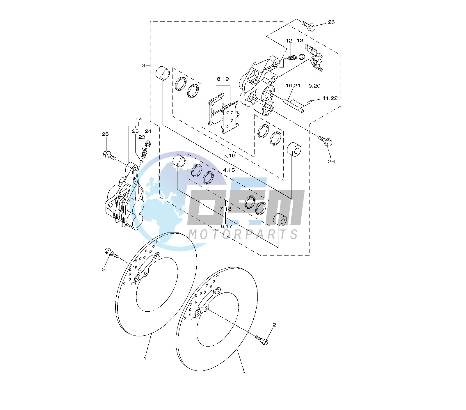 FRONT BRAKE CALIPER