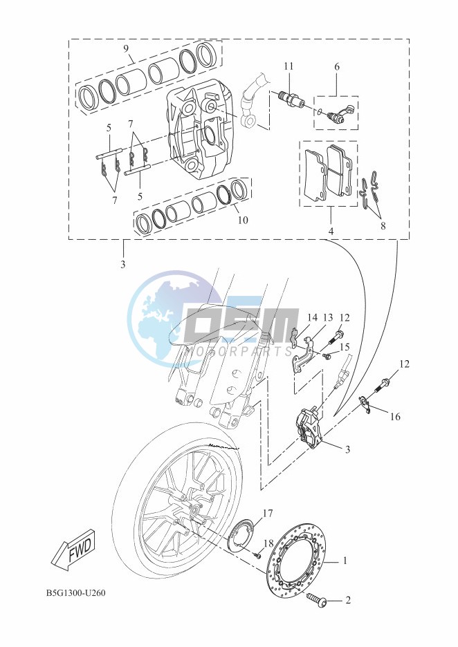 FRONT BRAKE CALIPER