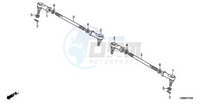 TRX250TEA Australia - (U / EC) drawing TIE ROD