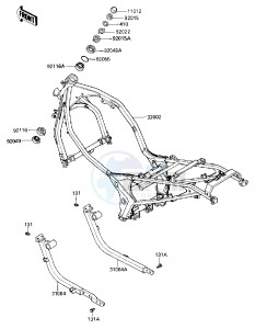 ZX 600 A [NINJA 600] (A1-A2) [NINJA 600] drawing FRAME