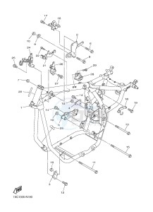 XVS950CR XV950R XV950 R-SPEC (B33A) drawing FRAME