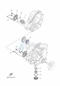 MT-125 MTN125-A (B6G2) drawing OIL PUMP