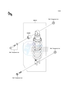 Z750 ABS ZR750MCF UF (UK FA) XX (EU ME A(FRICA) drawing Shock Absorber(s)